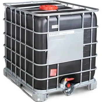 IBC kontejner IBC kontejner Recobulk, UV ochrana, ližiny, 1000 litrů, otvor DN 225, vypouštěcí otvor DN 50