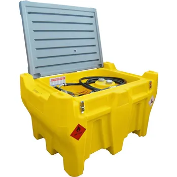 Palivová nádrž Mobilní čerpací zařízení na naftu, 330 l, verze Pickup, s 24 V čerpadlem, s víkem