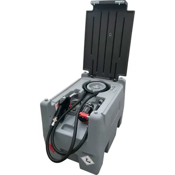 Palivová nádrž Mobilní čerpací zařízení na naftu, 220 litrů, čerpadlo 24 V, s víkem, UN schválení