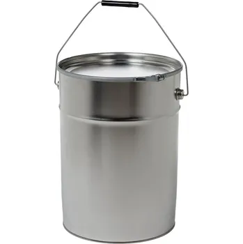 kbelík Kovový kbelík 20 litrů, kónický, s víkem, BJ = 4 ks