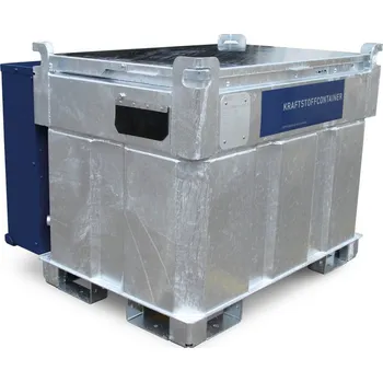 Palivová nádrž Mobilní kombinovaná čerpací nádrž na naftu a močovinu KI-D, dvouplášťová, 770 l, čerpadlo 230 V