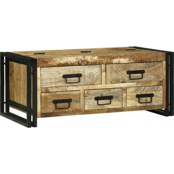 Konferenční stolek Konferenční stolek VidaXL obdélníkový 90 x 38 x 50 cm, béžové odstíny