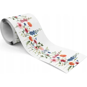 Fototapeta Dekorativní Bordura Bordura do Jídelny Akvarely KVĚTY Polní Příroda Rostliny