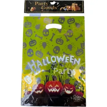 Potravinová fólie CELOFÁNOVÉ FÓLIE DÁREK SÁČKY 30X20 cm 10 Ks HALLOWEEN ZELENÁ