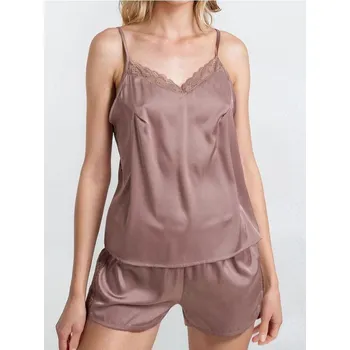 Dámské pyžamo Sinsay - Dvoudílné pyžamo na ramínka - fialová - 851EU-94X - 851EU-94X-XS