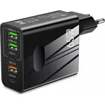 Techsuit - Prémiová nástěnná nabíječka PentaXPower (CHC1) - Černá