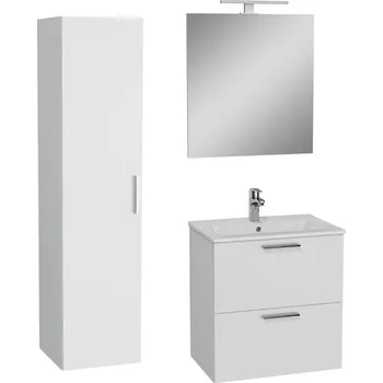 Koupelnový nábytek Vitra Koupelnová sestava s umyvadlem 60 cm včetně umyvadlové baterie, vtoku a sifonu VitrA Mia bílá KSETMIA60B KSETMIA60B