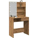 vidaXL Toaletní stolek s LED 74,5 x 40 x 141 cm [808805] Barva: dub artisan