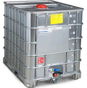 IBC kontejner IBC kontejner s ocelovým opláštěním, Ex provedení, ocelové ližiny, 1000 litrů, plní otvor DN 150