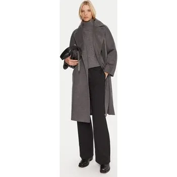 Dámský kabát Weekend Max Mara Kabát pro přechodné období Cascia 2525016072 Šedá Regular Fit 46