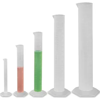 Olejnička Odměrný válec z PP, vysoký, vhodný do potravinářství, 100 ml, 6 kusů
