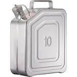 Bezpečnostní kanystr z nerezu, víko s přetlakovým ventilem, objem 10 l