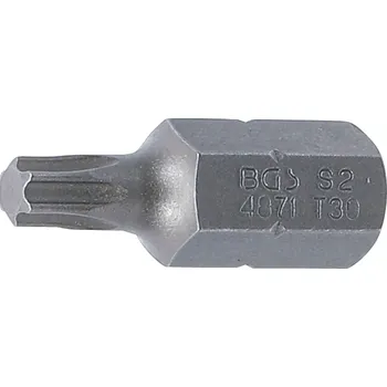 Příslušenství k nářadí Bit 10 mm T-profil T30 x 30 mm BGS104871 zatíž. do 5 kg (BGS 104871 Bit TORX T30 x 30 mm, upínání šestihran 10 mm)