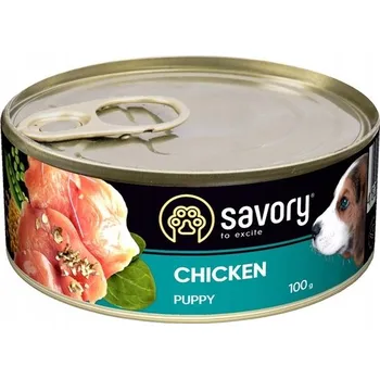 Krmivo pro psa SAVORY PAŠTIKA PRO ŠTĚŇATA S KUŘECÍM MASEM 100G