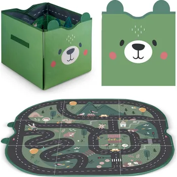 Úložný box NK-408 Nukido kontejner na hračky a podložka - zelená