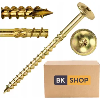 Vrut Tesařské vruty TORX do dřeva talířové 10x120 mm 100 ks s talířovou hlavou