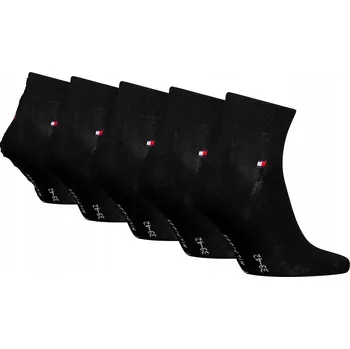 Pánské ponožky Tommy Hilfiger Ponožky Tommy Hilfiger 5 párů krátkých ponožek Black černé velikost 47-49