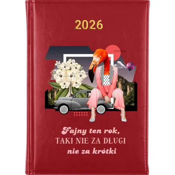 Kalendář Knižní kalendář 2026 A5 červený