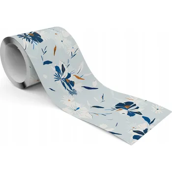 Fototapeta Samolepicí Dekorativní Bordura Bordura Modré KVĚTY Abstrakce