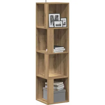 Policová skříň vidaXL Rohová skříňka 33 x 33 x 132 cm dřevotříska [809036] Barva: dub artisan