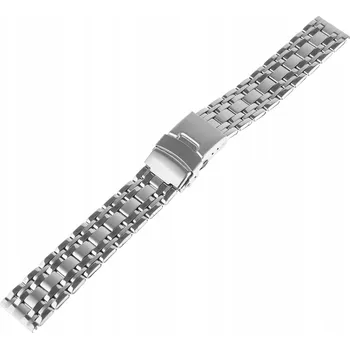 Náramek NÁRAMEK K HODINKÁM - 18MM STŘÍBRNÝ OCELOVÝ