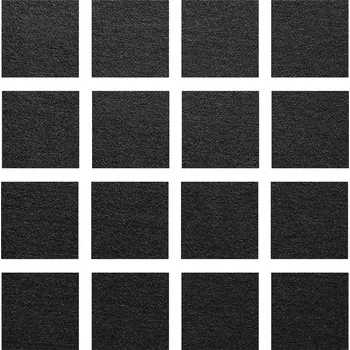 Podložka pod nábytek Samolepicí filcové podložky Techrebal 4x4 cm černé, 16 ks