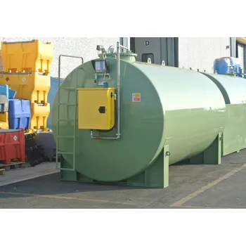Palivová nádrž Dvouplášťová nádrž dle UNI EN 12285, objem 9000 litrů, s elektro čerpadlem, 70 l / min