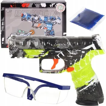 Dětská zbraň Zbraň Pistole na gelové kuličky - vodní náboje - zelená