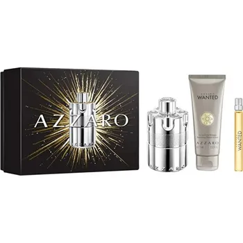 Pánský parfém Azzaro Wanted - EDP 100 ml + 2v1 sprchový gel a šampon 75 ml + EDP 10 ml