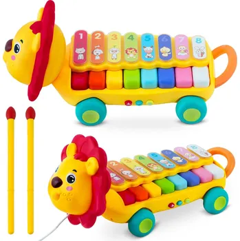 Hudební nástroj pro děti Vzdělávací hračka cimbál, xylofon Lion RK-740 Ricokids