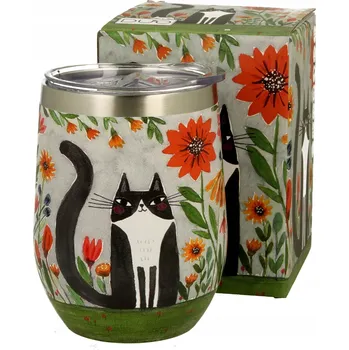 Termohrnek Termohrnek Duo Animals Koci Świat Louka, 330 ml