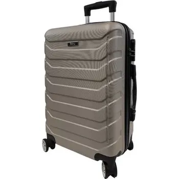 Bavy Cestovní kufr skořepinový 20" Ribs Gold beige