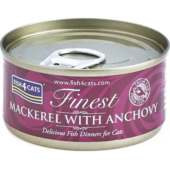 Krmivo pro kočku FISH4CATS Konzerva pro kočky Finest makrela s ančovičkami 70 g