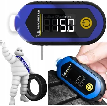 Autoelektronika MICHELIN - DIGITÁLNÍ MANOMETR TLAKU V PNEUMATIKÁCH S LCD DISPLEJEM 2v1