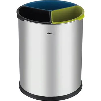 Odpadkový koš Simex Nerezový koš na tříděný odpad 9 l