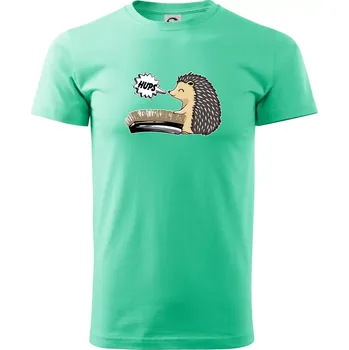Ježek a rýžák - Klasické pánské triko vyšší gramáže - M ( Mátová )