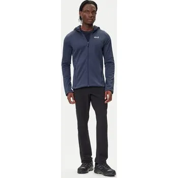 Pánská mikina Jack Wolfskin Fleecová mikina Peak District A65272 Tmavomodrá Regular Fit M