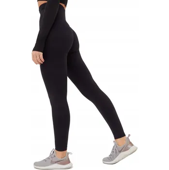 Dámské legíny LMG Dámské žebrované legíny klasické dlouhé velikost S/M