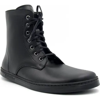 Dámská zimní obuv Peerko barefoot kožené kotníkové boty 2.0 Go Black Velikost: 44