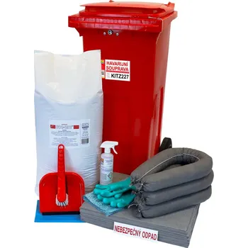 Havarijní souprava Mobilní havarijní souprava se zámkem – univerzální sorbenty + ECO DRY EXTRA