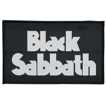 Nášivka z Black Sabbath - Black Sabbath Logo - Žádný - cerná/bílá