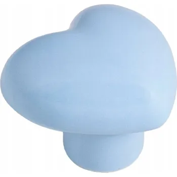Nábytkové kování NÁBYTKOVÁ ÚCHYTKA knopka na nábytek DĚTSKÁ LOVE obláček MODRÁ porcelánová