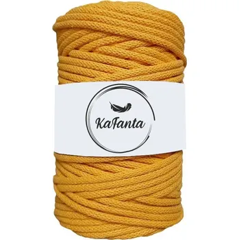 Příze Bavlněná šňůra KaFanta 5 mm - žlutá