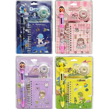 Blok NOTES S PEREM A KOREKTOREM, 4 VZORY