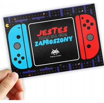 Pozvánka RETRO HERNÍ OVLADAČ - POZVÁNKA NA HRU PRO HRÁČE - POZVÁNKY NA NAROZENINOVOU OSLAVU