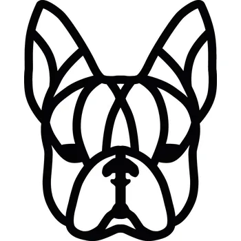 Obraz Nástěnná dekorace Boston pes nástěnná dekorace obraz s prořezávaným vzorem