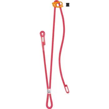 smyčka Petzl DUAL CONNECT ADJUST dvojitá smyčka s 1 nastavitelným ramenem červená