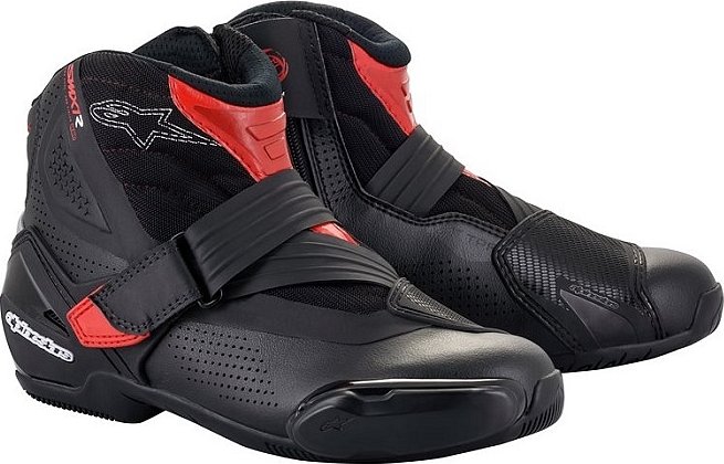 ALPINESTARS SMX-1R V2 VENTED BOTY - černo-červené 45