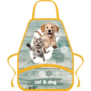 Výtvárné potřeby Umělecká zástěra JUNIOR S8 - Kočka a pes