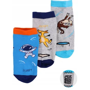 Chlapecké Ponožky dětské krátké trampolínové ponožky 3 kusy, 23-26, YOCLUB